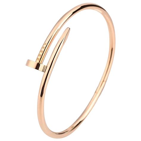 cartier rose gold nail bracelet.